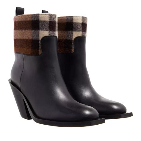 bottines burberry|burberry check back boots.